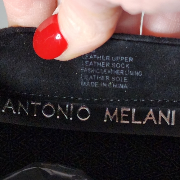 NEW Antonio Melani Black Genuine Suede Leather Dress Knee High Heels Boots - Picture 4 of 15